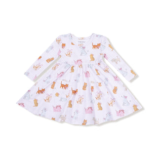 Angel Dear Twirly Long Sleeve Dress - Fancy Pets
Children's dress with animal pattern on a white background