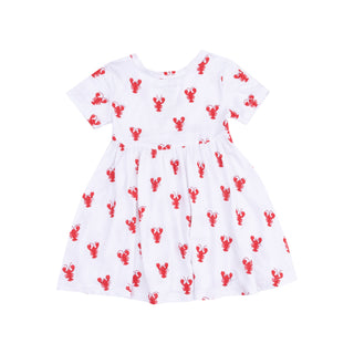 Angel Dear Bamboo Twirly Dress - Lobster