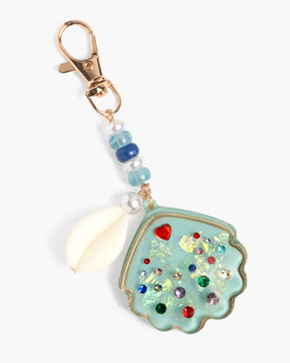 Super Smalls Sparkle Shell Bag Charm
Decorative keychain with colorful beads and a heart charm on a white background