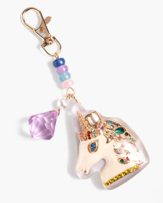 Super Smalls Super Unicorn Bag Charm
Colorful unicorn keychain with beads on a white background