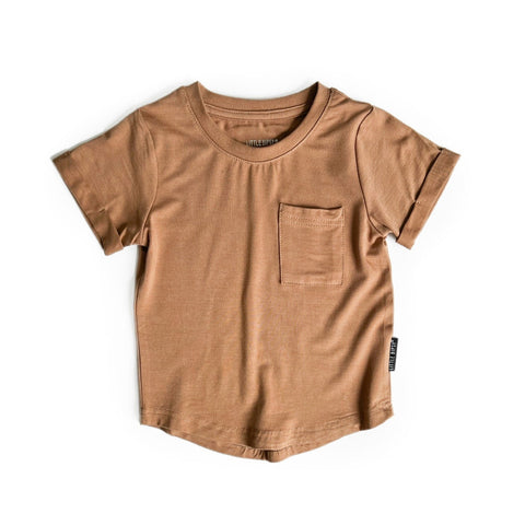 Little Bipsy Bamboo Pocket Tee - Nutmeg, Little Bipsy Collection, Bamboo Tee, cf-size-18-24-months, cf-size-3-6-months, cf-size-4-5, cf-size-5-6, cf-size-8, cf-type-tee, cf-vendor-little-bips