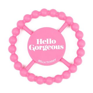 Bella Tunno, Bella Tunno Hello Gorgeous Happy Teether - Basically Bows & Bowties
