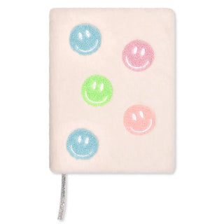 Iscream Made You Smile Journal
Notebook with colorful smiley face designs on a white background