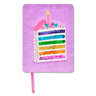 Iscream Piece of Cake Journal
Colorful cake design on a purple notebook with a pink strap.