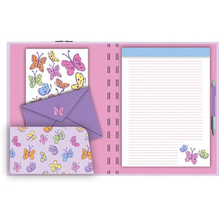 Iscream Bright Butterflies Clipboard Set
Stationery set with butterfly designs on a pink background