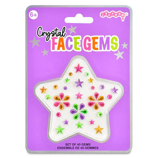 Iscream Crystal Face Gems
Packaged crystal face gems with colorful designs on a purple background