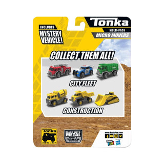 Schylling Tonka Micro Metals Multipack 
Tonka toy vehicle package with miniature models and mystery vehicle promise