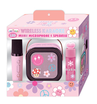 Hot Focus LED Wireless Karaoke Set - Good Day