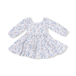 Angel Dear Cap Sleeve Dress + Bamboo Legging Set - Country Girl Floral
Floral dress with long sleeves on a white background