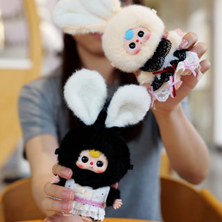 UCC, Baby Three Mini Tiny Rabbit Plush Blind Box, Stuffed Animal - Basically Bows & Bowties