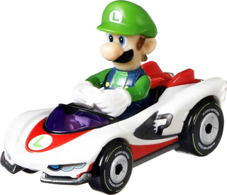 Mattel Hot Wheels Mario Kart Track Set
Toy figure of Luigi from Mario Kart series in a racing car on a white background