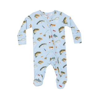 Angel Dear 2 Way Zipper Footie - Fishing