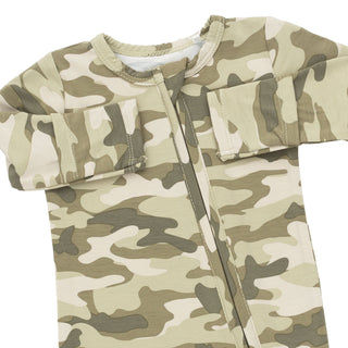 Angel Dear 2 Way Zipper Footie - Camo
