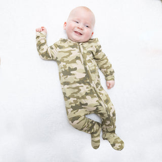 Angel Dear 2 Way Zipper Footie - Camo
