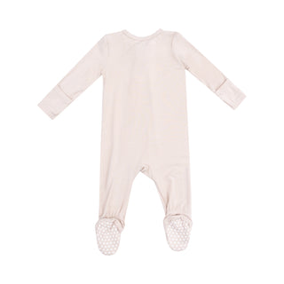 Angel Dear 2 Way Solid Zipper Footie - Sandshell