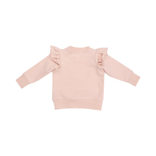 Angel Dear French Terry Ruffle Patch Sweatshirt & Jogger Set - Checkerboard Pink