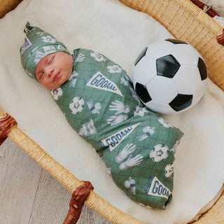 Copper Pearl Swaddle Blanket - Kick Off