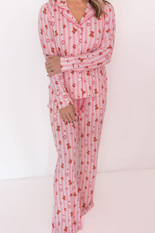 In My Jammers, In My Jammers Women's Long Sleeve Set - Love You Bear-y Much, Pajamas - Basically Bows & Bowties