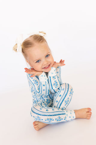 In My Jammers Forever Blooming two-piece pajama set with floral print, featuring a relaxed fit and soft fabric for comfortable sleep.