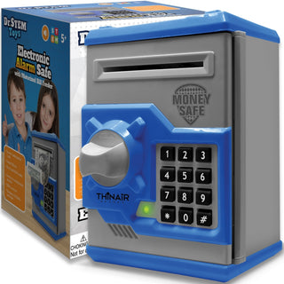 Dr. Stem Electronic Alarm Safe
Children's electronic alarm safe with keypad and packaging
