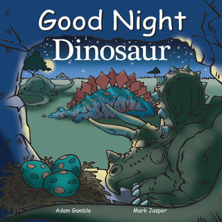 Penguin Random House Good Night Dinosaur (Good Night Our World) Board Book
Book cover of 'Good Night Dinosaur' with illustrations of dinosaurs and a night sky.