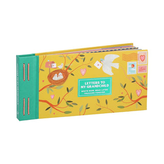 Letters to My Grandchild: Write Now. Read Later.
Book titled 'Letters to My Grandchild' with colorful illustrations on a white background