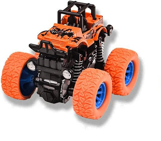Thin Air Brands Crazy Trucks Die Cast Pull-Back Monster Truck with bold colors and detailed monster truck design.