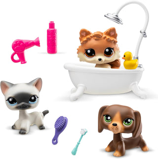 Schylling, Littlest Pet Shop Grooming Spa Playset - Basically Bows & Bowties