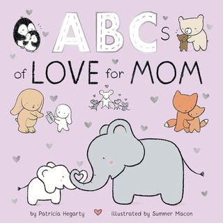 Penguin Random House ABCs of Love for Mom (Books of Kindness) Board Book
Book cover of 'ABCs of Love for Mom' with illustrations of animals and hearts on a pink background.