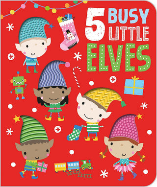 Scholastic, Five Busy Little Elves Board Book - Basically Bows & Bowties