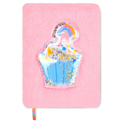 Iscream Cupcake Rainbow Furry Journal