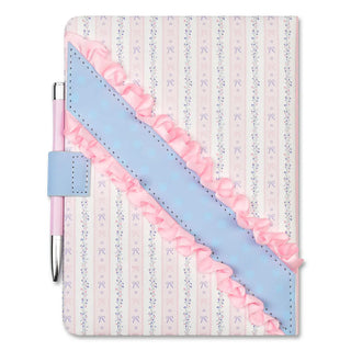 Iscream Floral Stripes Journal
Notebook with pink and blue ruffled design on a white background