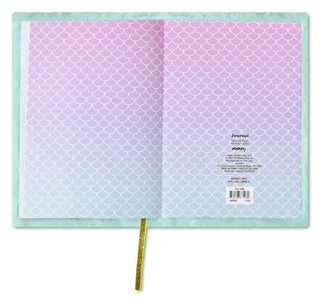 Iscream Mermaid Vibes journal with colorful mermaid and ocean-themed cover design, ideal for writing and note-taking.