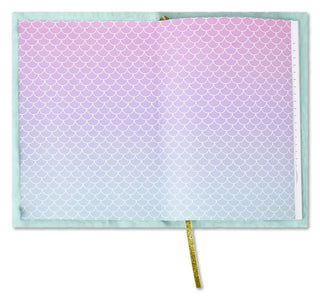 Iscream Mermaid Vibes journal with a colorful mermaid design on the cover, featuring vibrant ocean-inspired artwork.