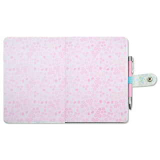 Iscream Ditsy Patchwork Journal with colorful floral patchwork cover and spiral binding