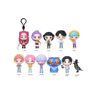 KPop Demon Hunters 3D foam keychain clip by Master Toys featuring character design, perfect for bags or backpacks.