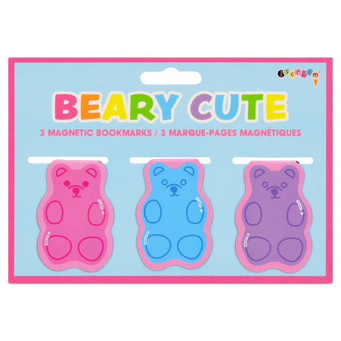 Iscream, Iscream Beary Cute Magnetic Bookmarks - Basically Bows & Bowties