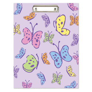 Iscream Bright Butterflies Clipboard Set
Clipboard with colorful butterfly pattern on a purple background