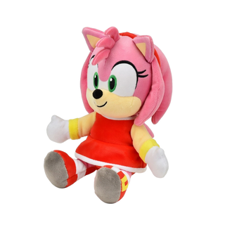 Ty Sonic the Hedgehog Beanie Babies - Amy
Plush toy of a character with pink hair and red dress on a white background