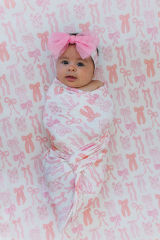 In My Jammers Spring Floral Bow Headband