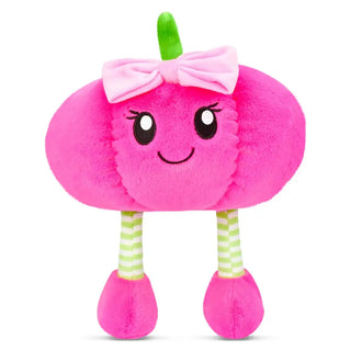 Iscream Pretty Pumpkin Plush
Pink plush toy with a green stem and bow on a white background
