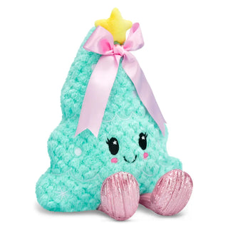 Iscream Fancy Trees Mini Plush 
Plush toy resembling a green tree with a pink bow and star on a white background