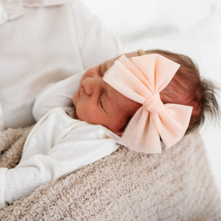 Lou Lou and Company, Lou Lou & Company Large Tulle Bow Nylon Headband, Headband - Basically Bows & Bowties