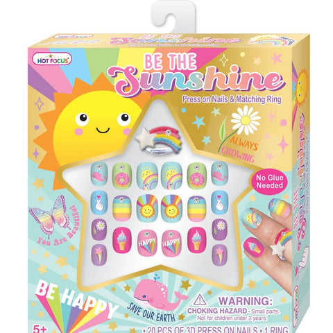 Hot Focus Sunshine Pop Glamour Nails