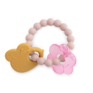 Kalencom Soft & Cool Water & Silicone Teether - Dusty Pink