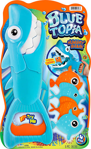 Bluetopia Hungry Shark Dive Game Blue
