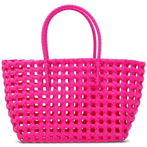 Iscream Small Pink Woven Tote