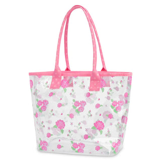 Iscream Pretty in Pink Clear Tote Bag
Floral tote bag with pink handles on a white background