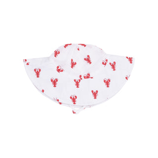 Angel Dear Muslin Wide Brim Sunhat - Lobster