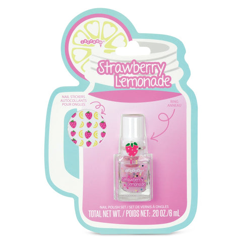 Iscream Strawberry Lemonade Nail Polish & Ring Set